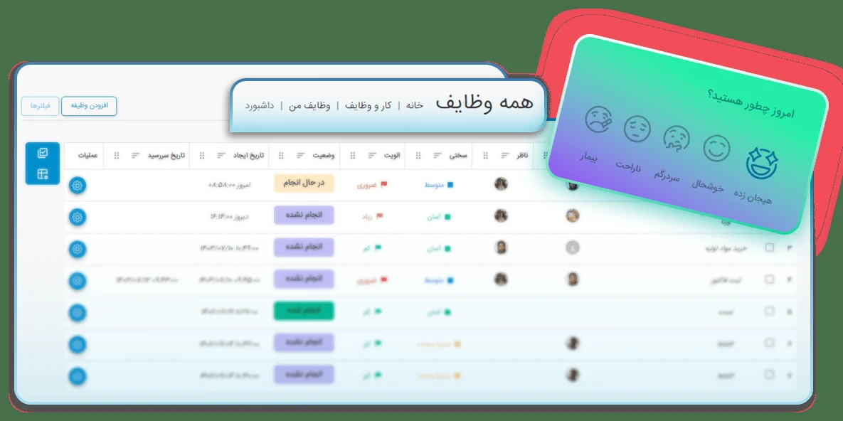 نمای ماژول پروژه‌ها